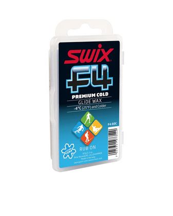 SWIX F4 PREMIUM GLIDE RUB-ON WAX 60G