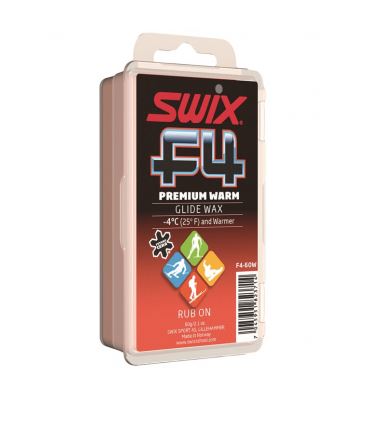 SWIX F4 PREMIUM GLIDE RUB-ON WAX 60G